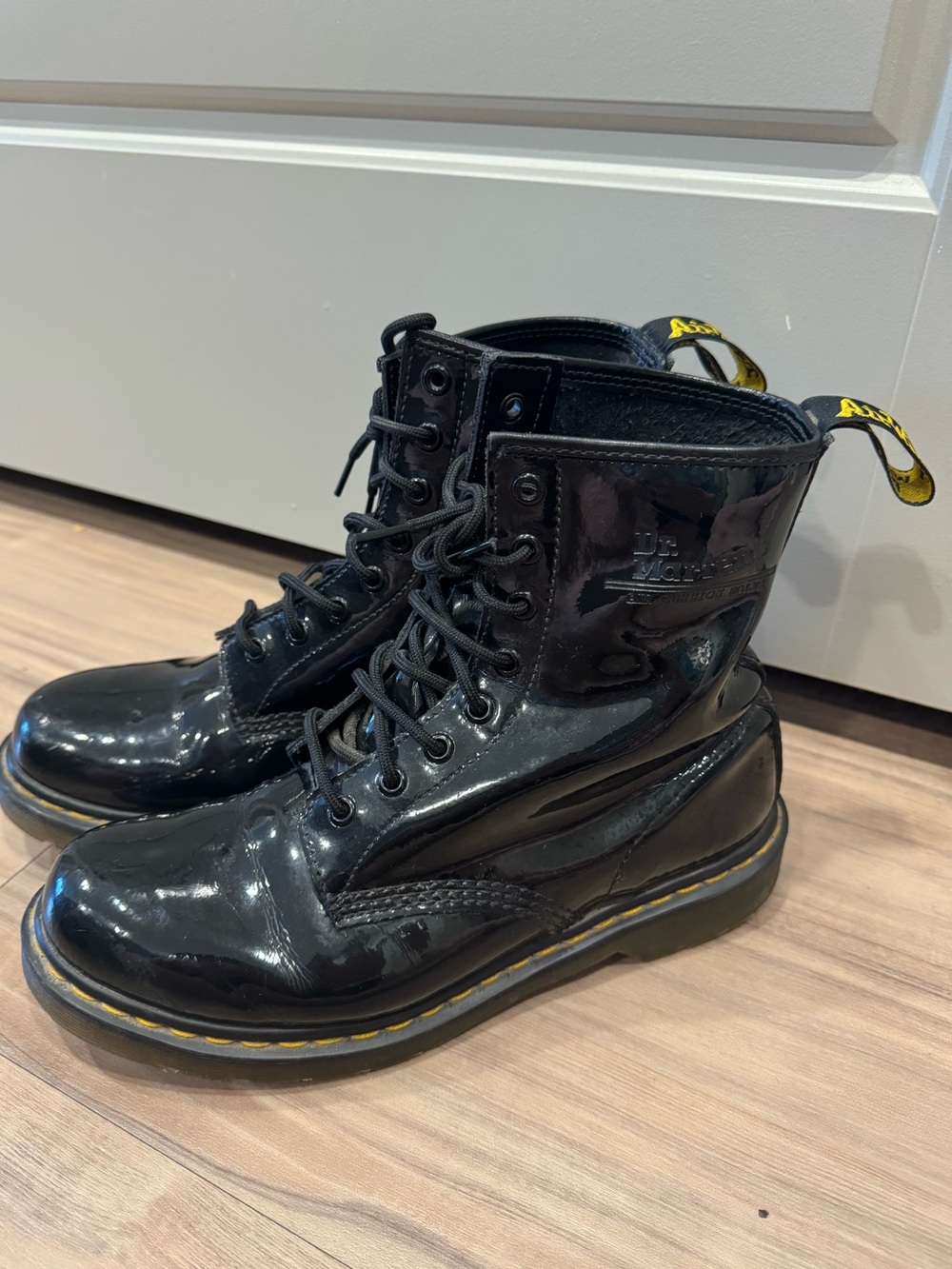 Dr. Marten’s Original Boot in Black Patent Leather